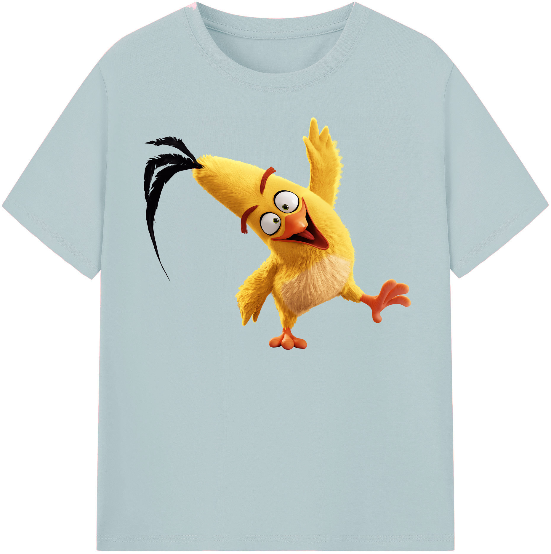 （画像用） Angry Birds アングリーバード 綿100％半袖Tシャツ（フロントプリント）